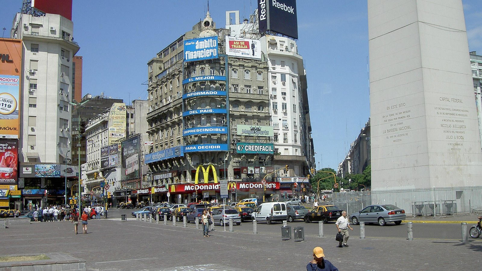 Buenos Aires city roads and landmarks, Argentina