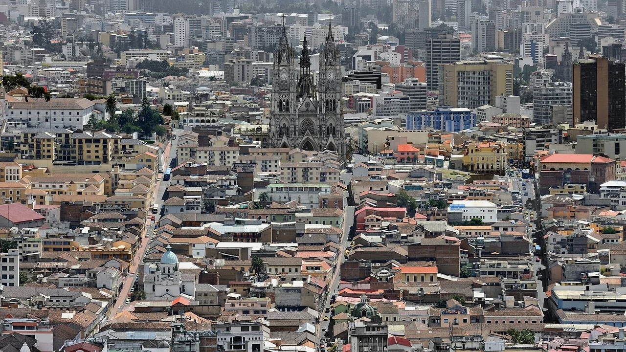 Quito cityscape and landmarks, Ecuador
