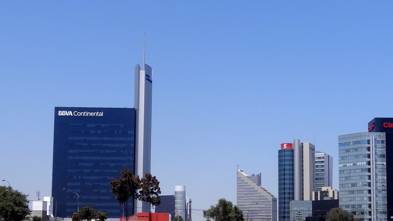 Commercial district in Lima, Peru