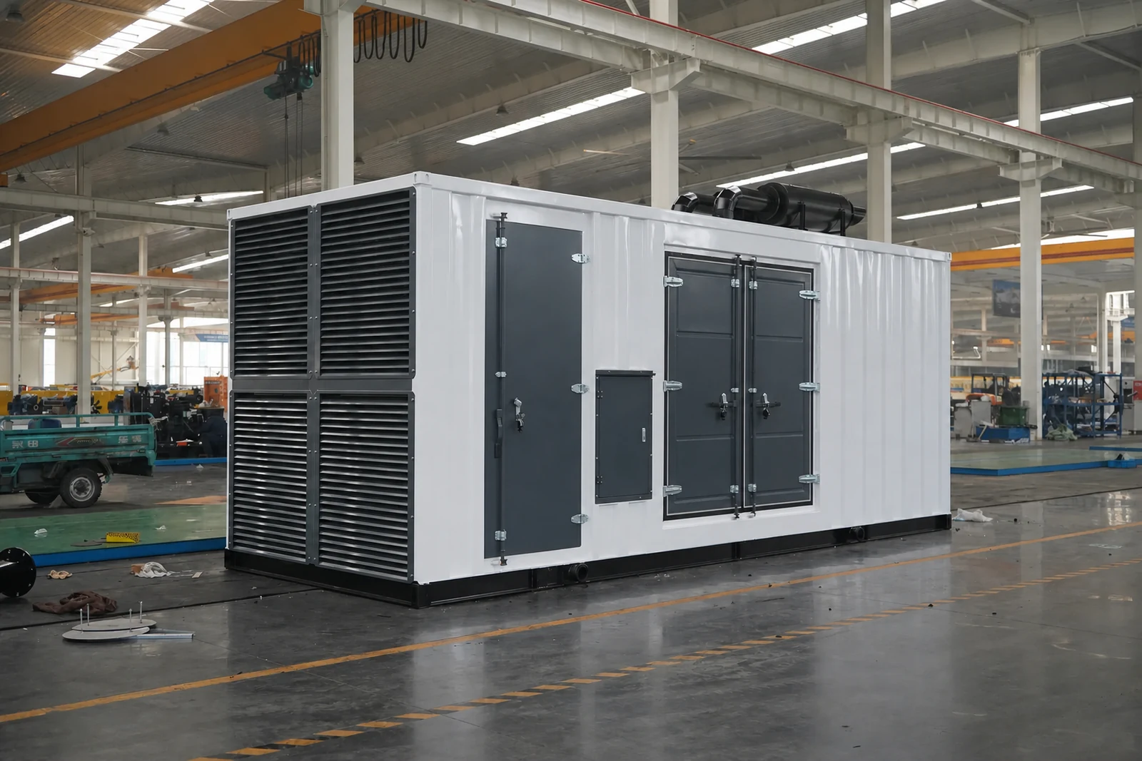 Containerized diesel generator set
