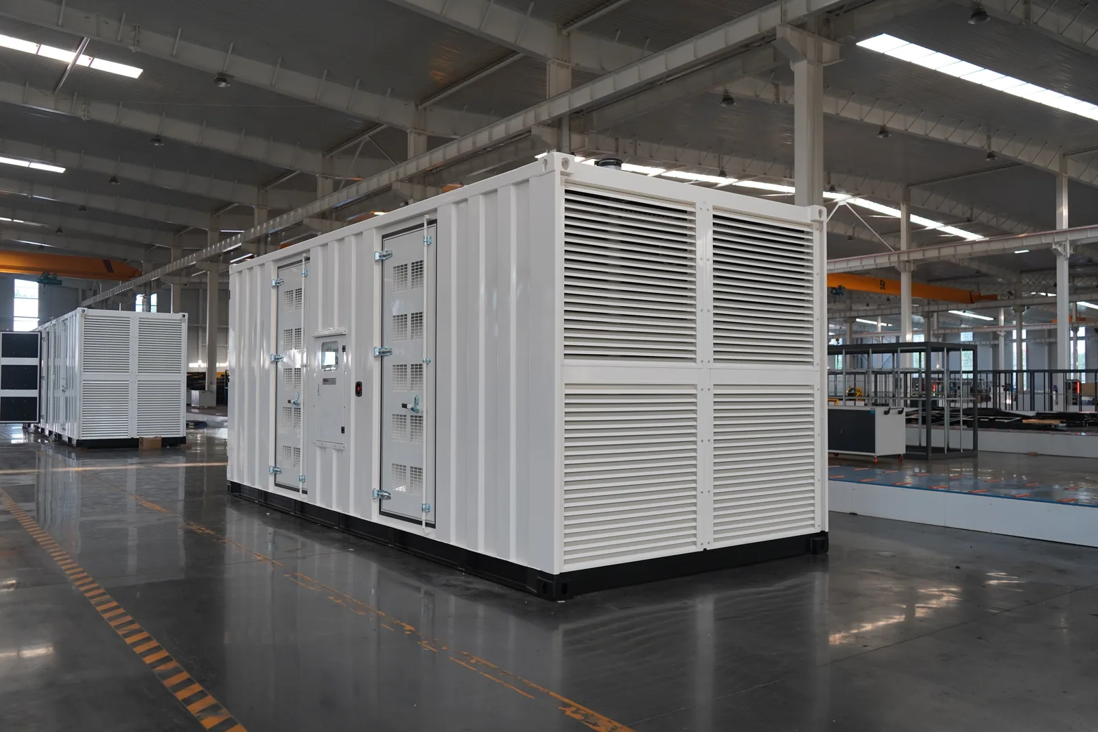 Sound-attenuated diesel generator set