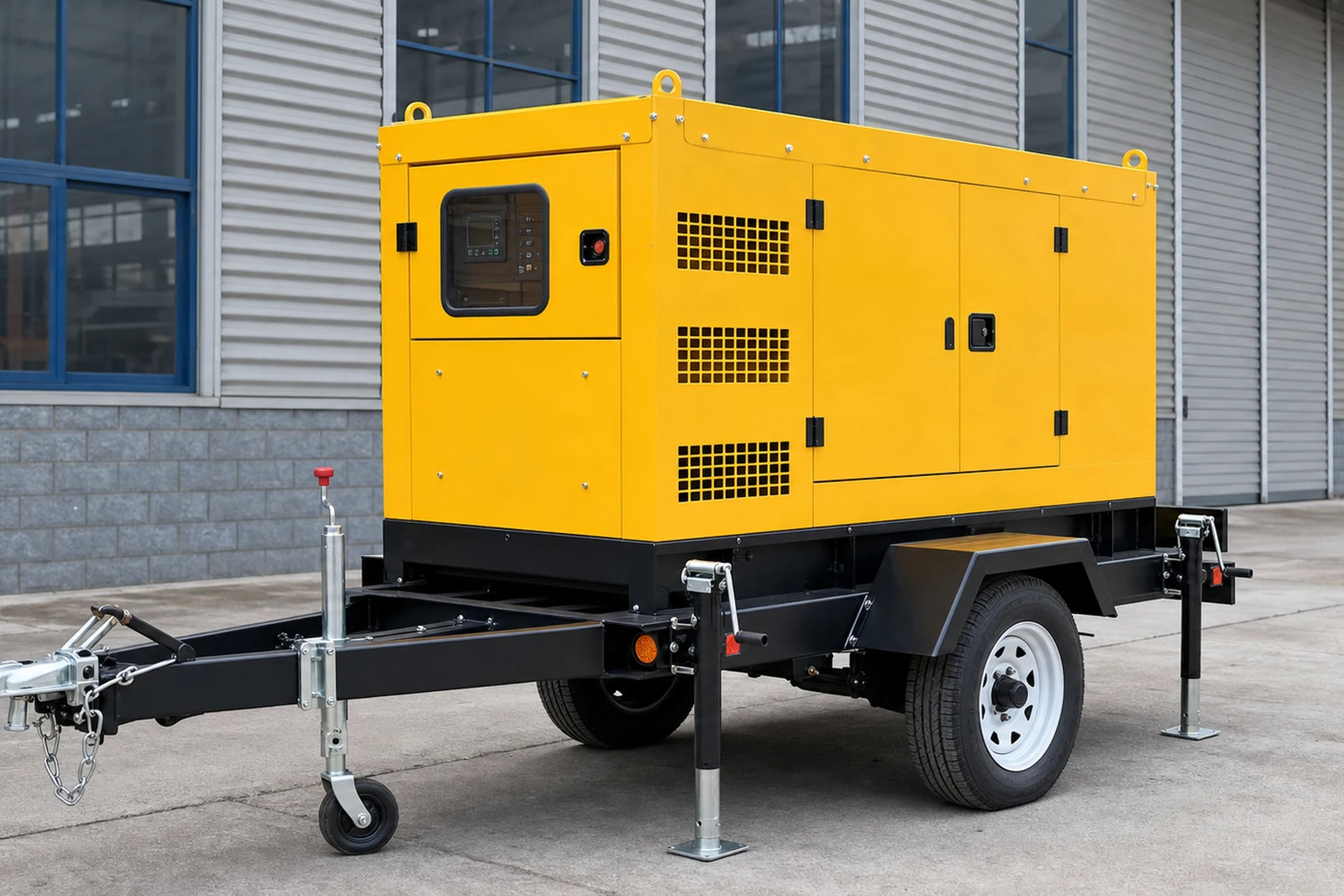 100 kW Yuchai Compact Trailer Diesel Generator