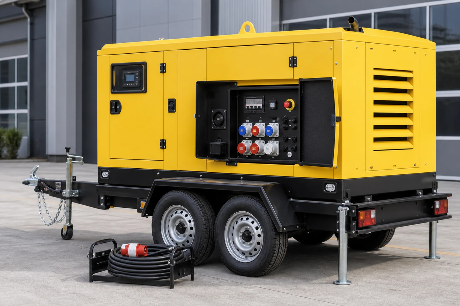 800 kW Weichai Heavy-Axle Trailer Diesel Generator