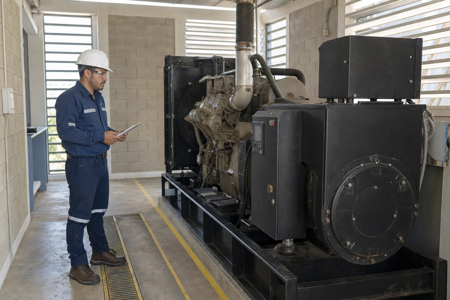 What Should Be Checked Before Starting a Commercial Diesel Generator?