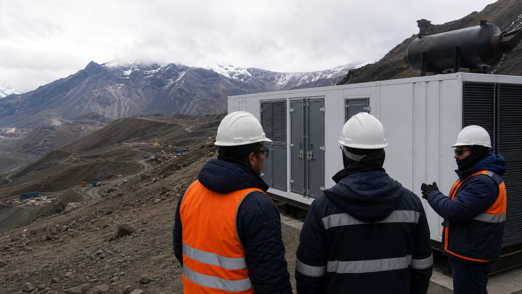 Remote mining camps and containerized power supply equipment