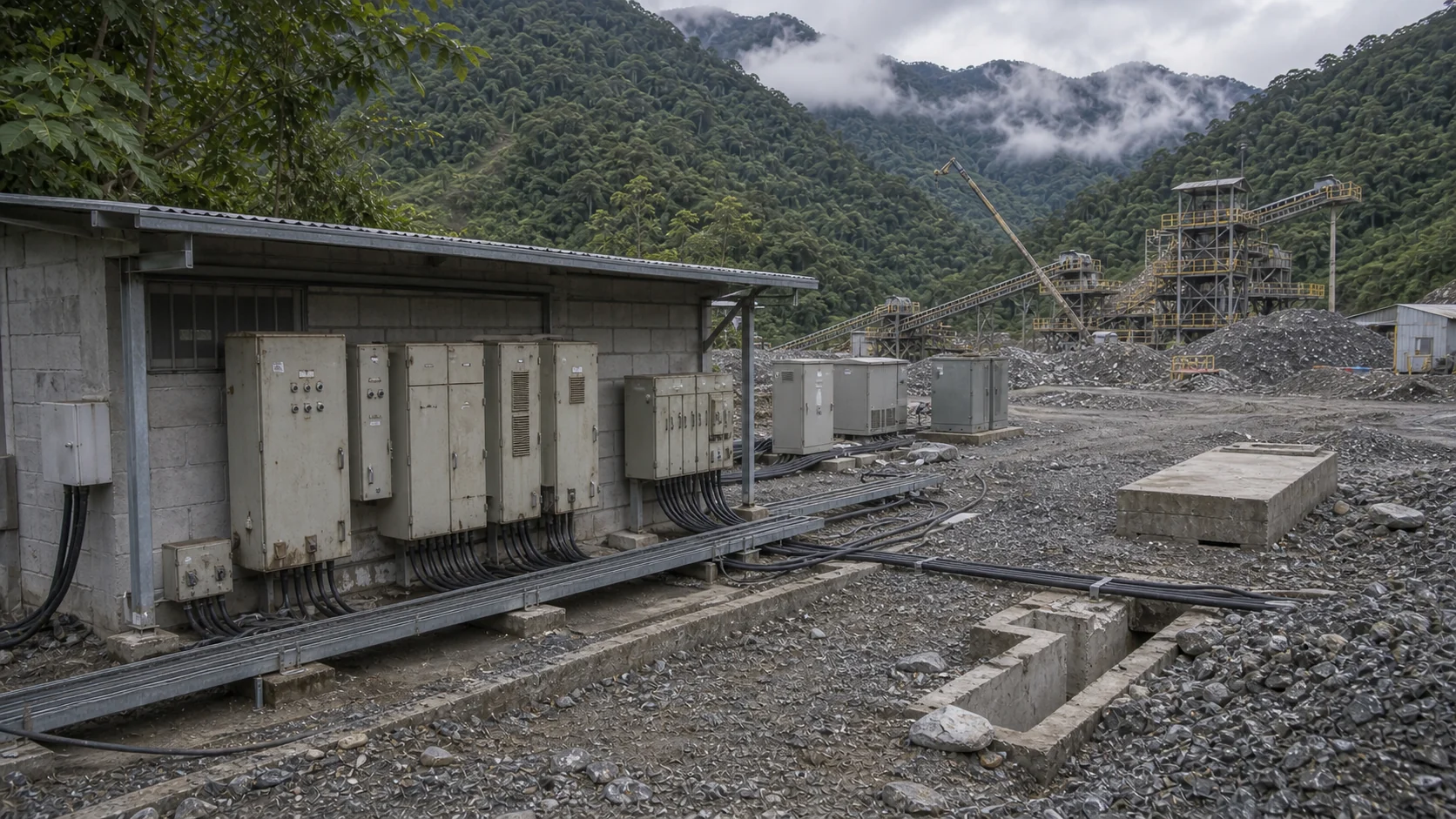 Old mine power system problem before expansion