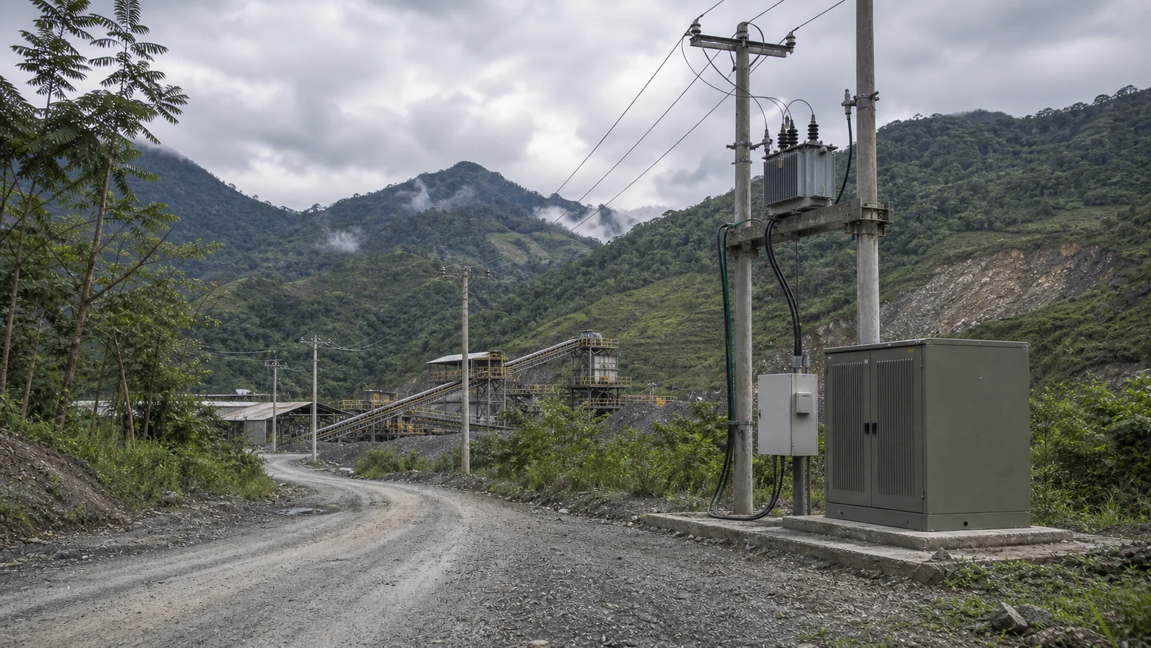 Mine grid fluctuation and site distribution problem