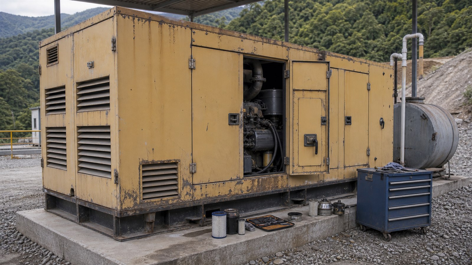Old generator pushed into expansion: why repairs become downtime and cost