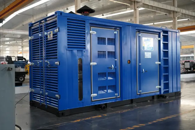 1000kW Cummins blue containerized diesel generator set