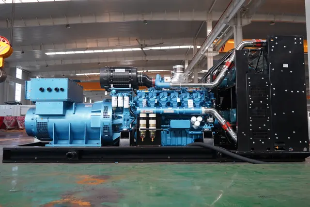 Open diesel generator set for mine power