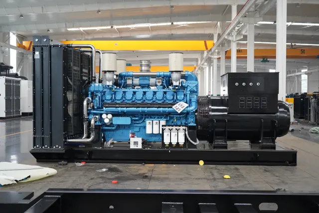 1500kW Weichai open-frame diesel generator set with Yingge alternator